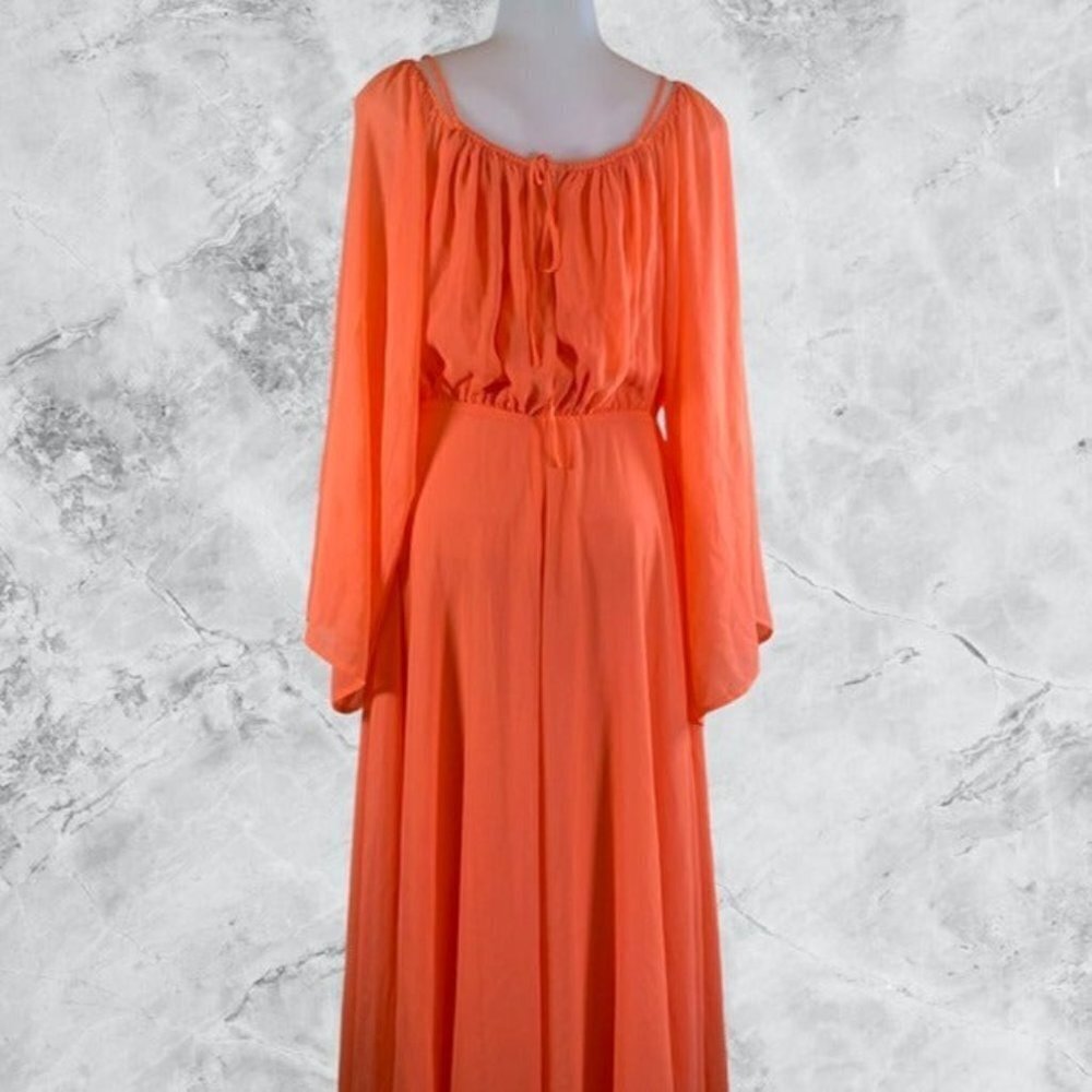 Michael Costello x REVOLVE Vallarta Gown - Orange - Picture 10 of 12